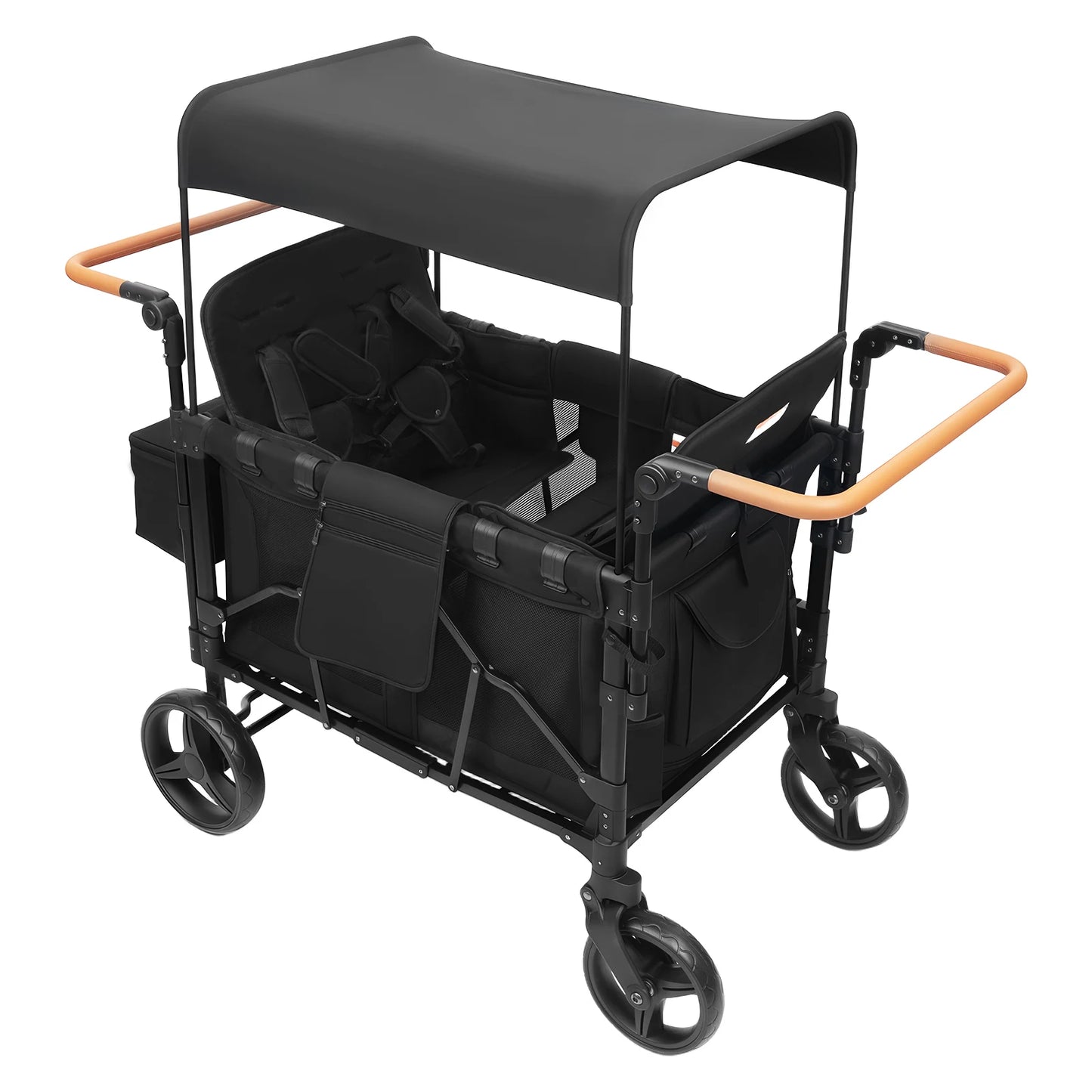 4 Seat Baby Wagon Stroller With Lockable Wheels For Beach