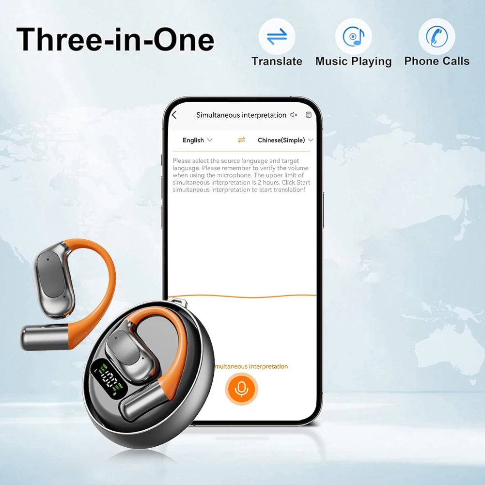 ALLOYSEED Translation Earbuds Real Time Language Translator 144 Languages