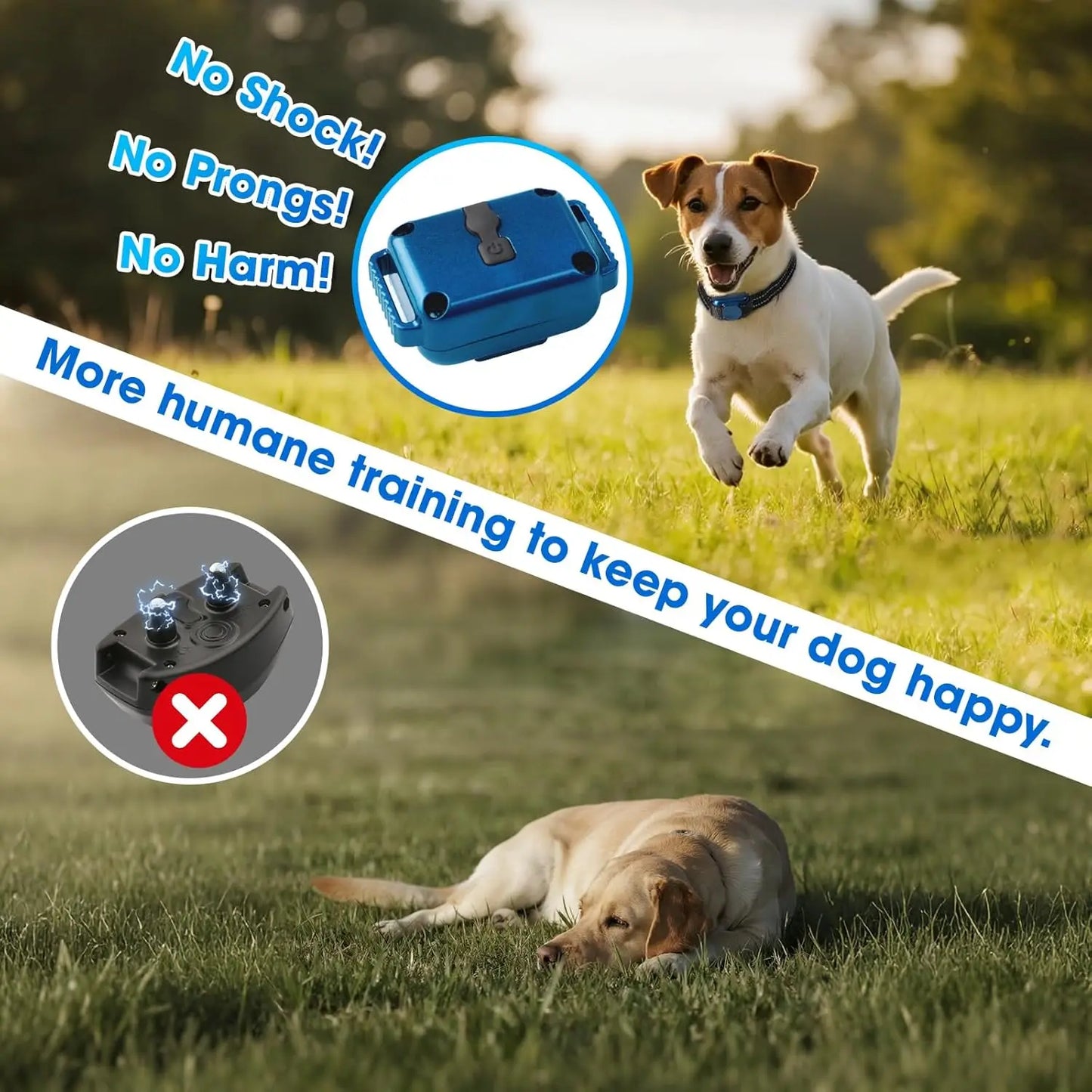 XMSJ Lightest Remote 2000ft Vibration Dog Collar Training