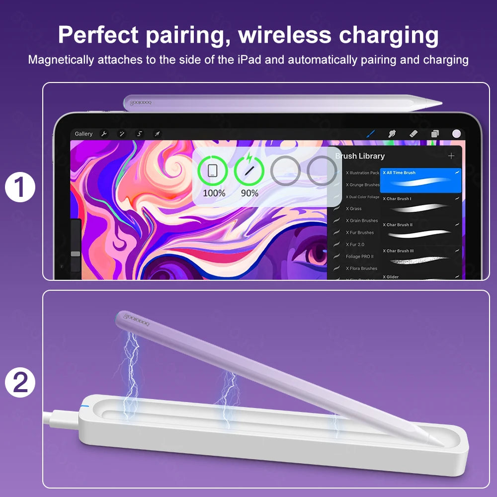 GOOJODOQ Apple Pencil 2 Stylus Pen for iPad Air Pro