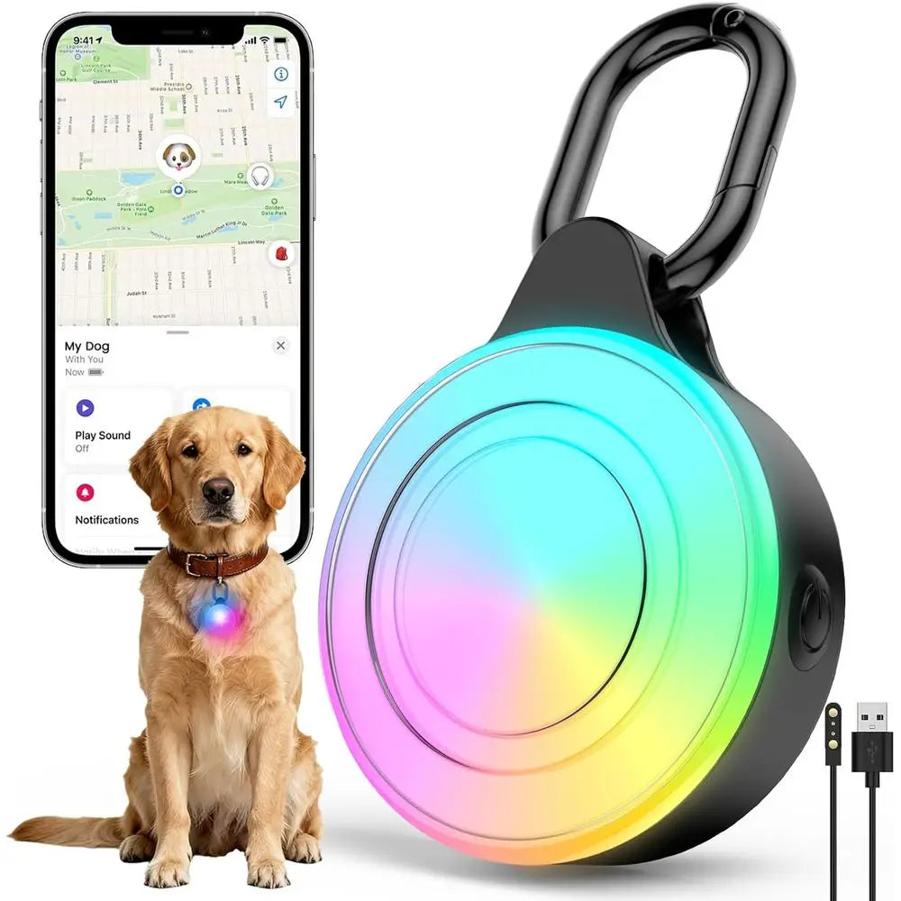 GPS Tracker And Dog Light For iOS Pets Waterproof IP68