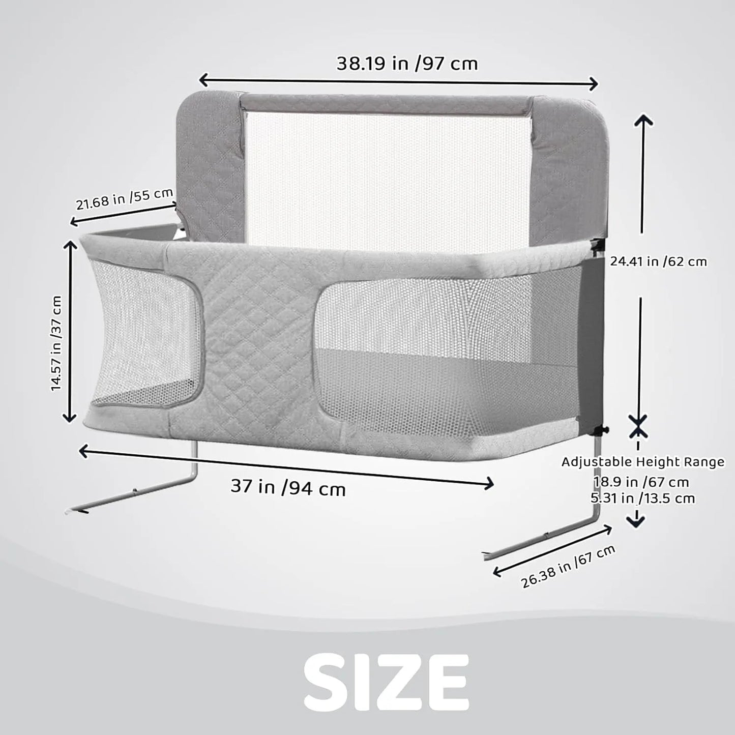 3 In 1 Folding Baby Crib Portable Co Sleep Sleeper