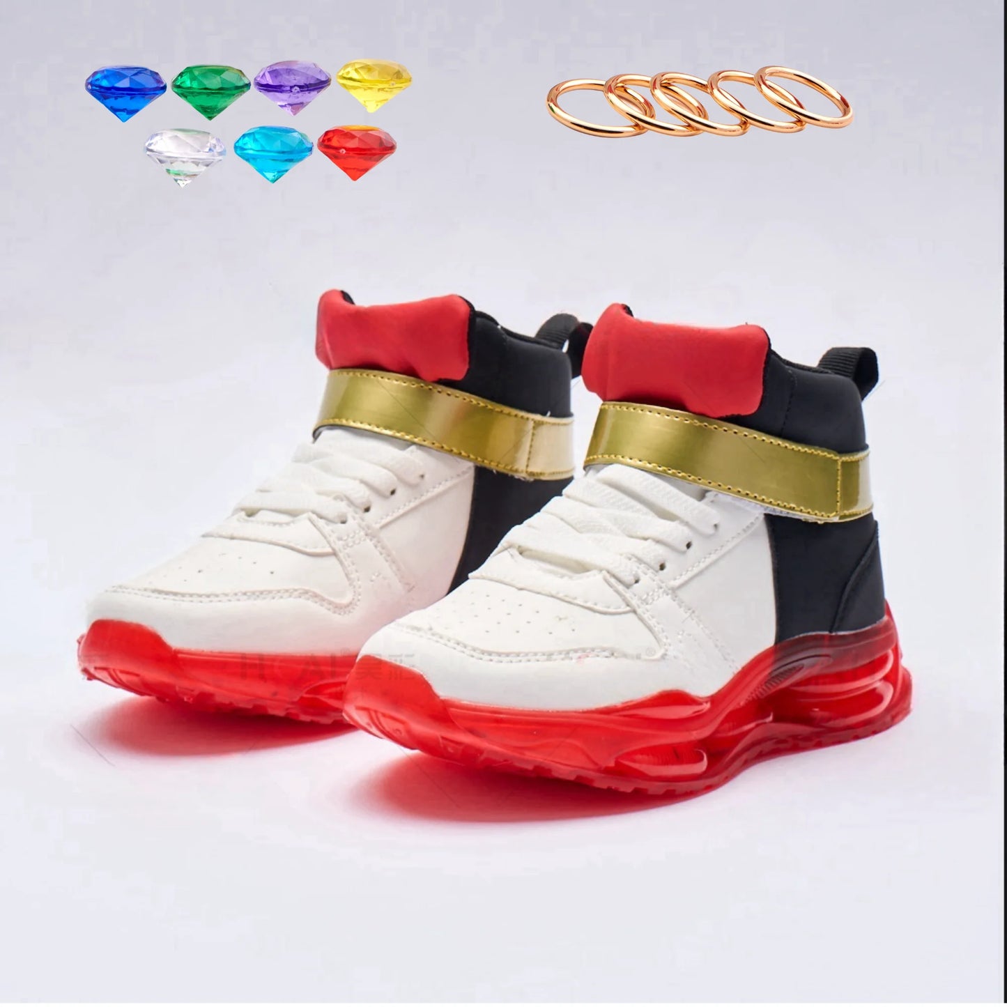 Shadow Sonic Unisex Kids Running Shoes Leather Upper All Season Lightweight Sneakers