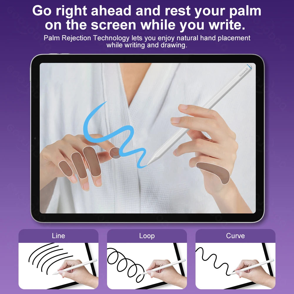 GOOJODOQ Apple Pencil 2 Stylus Pen for iPad Air Pro