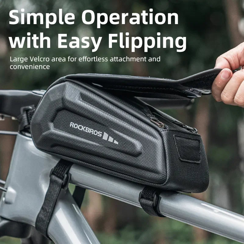 ROCKBROS Bike Bag Front Frame Touch Screen Phone Holder