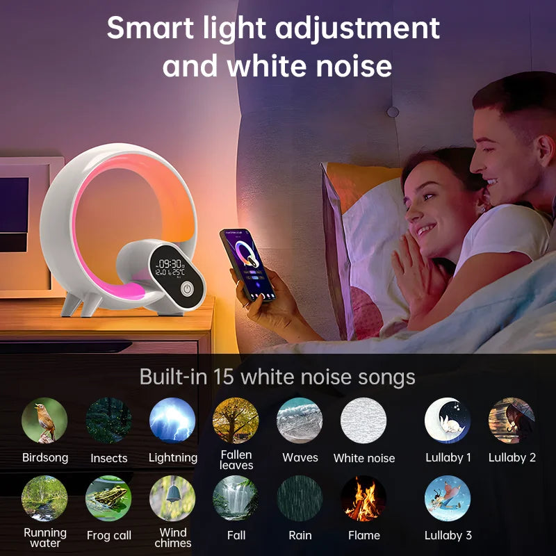 AUSYLE Smart Wake Up Light Night Lamp Ambient Dimmable Nightlight