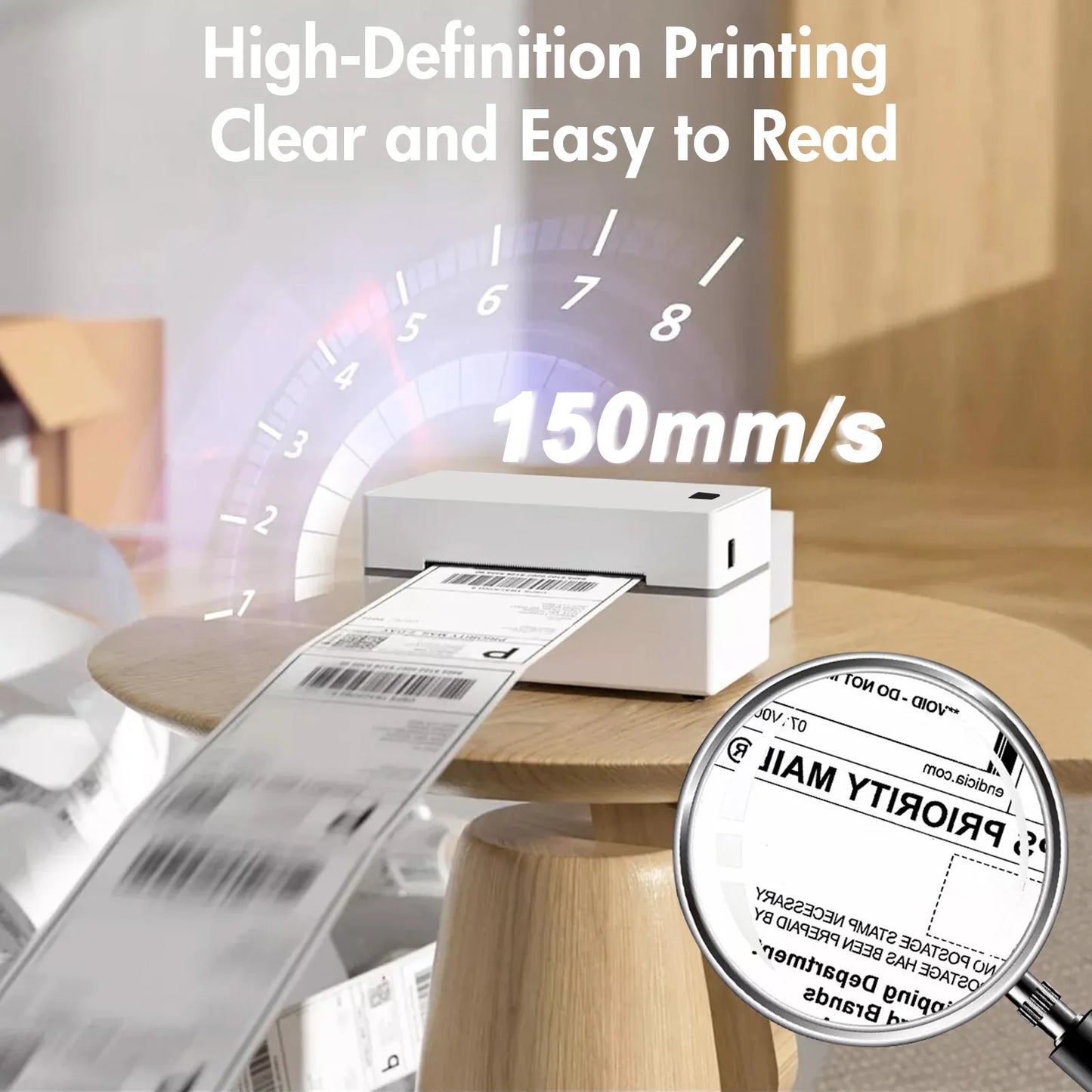 TakeYou Thermal Label Printer 300DPI 4x6 Wireless USB