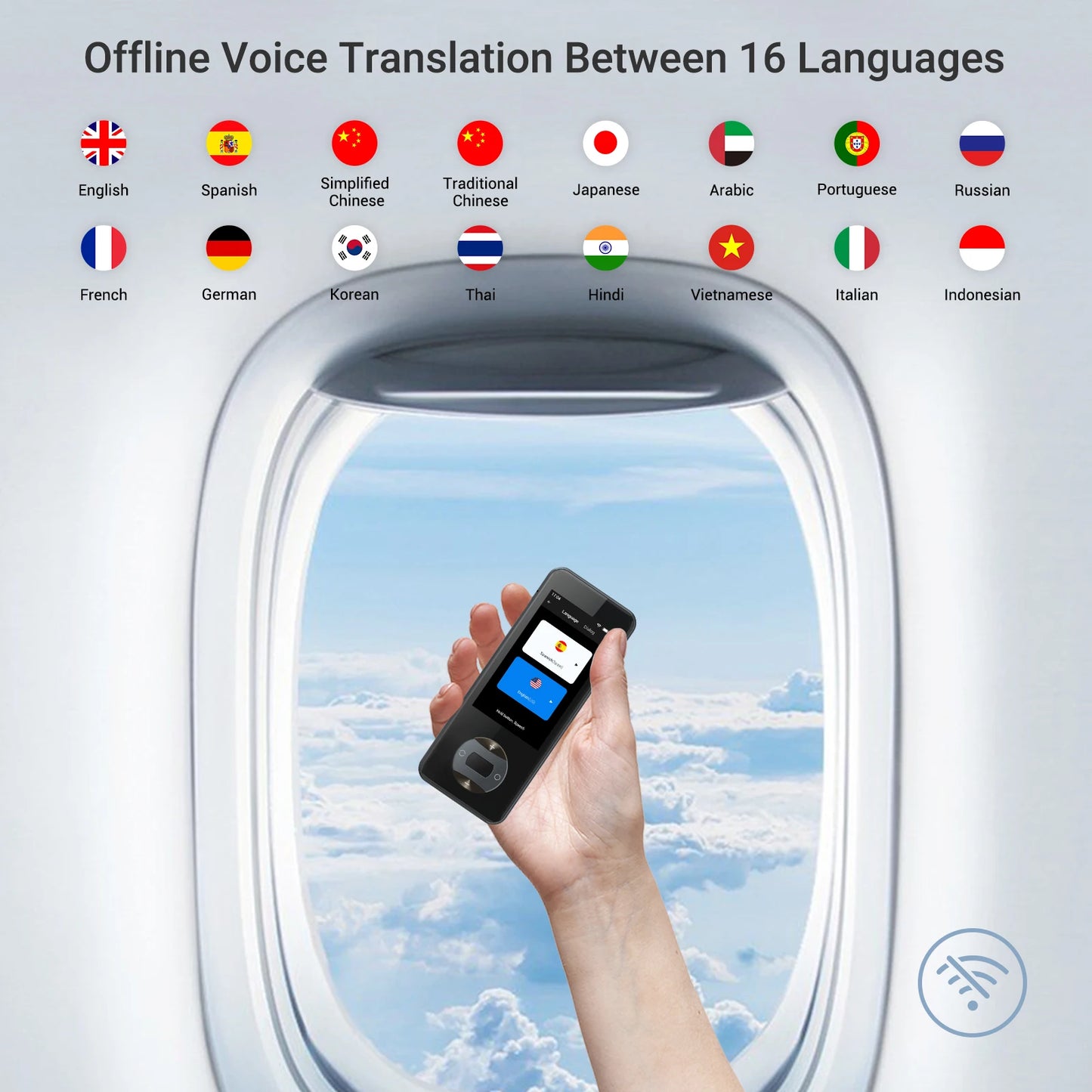 Wooask W10 Smart Translator 144 Languages Two Way Voice
