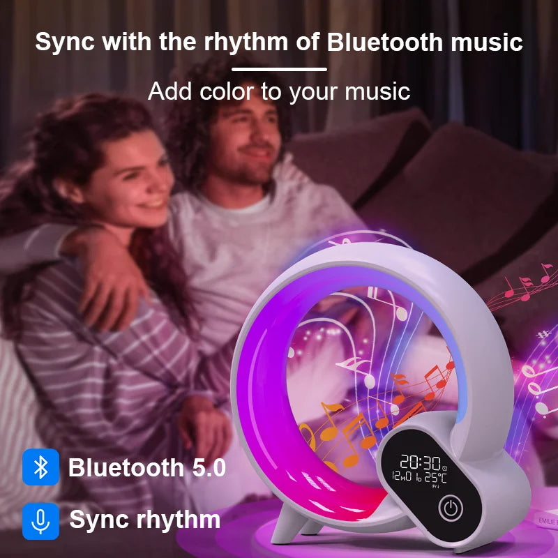 AUSYLE Smart Wake Up Light Night Lamp Ambient Dimmable Nightlight