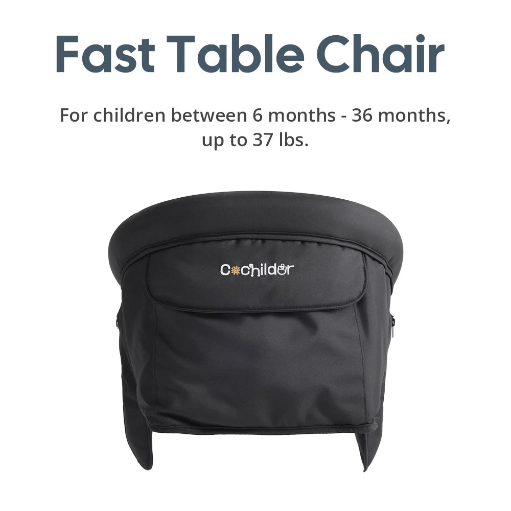 Cochildor Portable Clamp Table Child Booster Seat Dining Chair