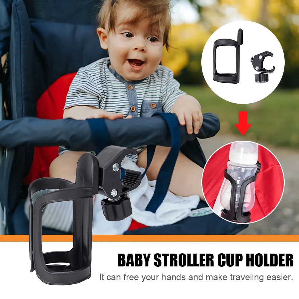 MOJOYCE Stroller Cup Holder Universal 360 Rotation Bottle Holder
