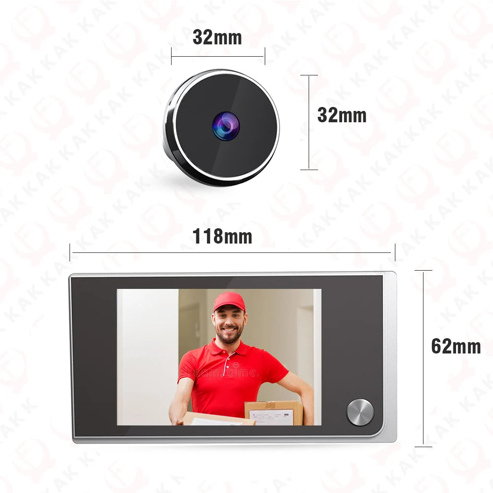 KAK Digital Door Peephole Camera 120 Degree Wide Angle